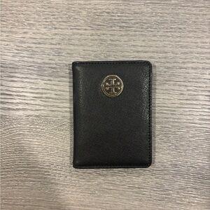 Tory Burch Black and Gold Card Holder